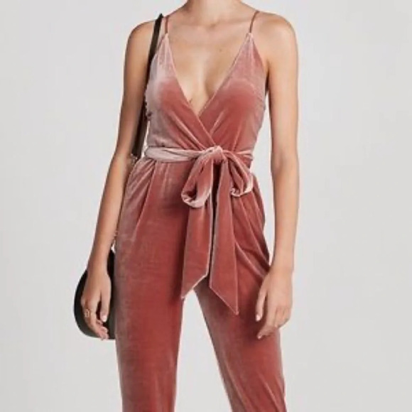 Express Velvet Jumpsuit - Picture 2 of 4